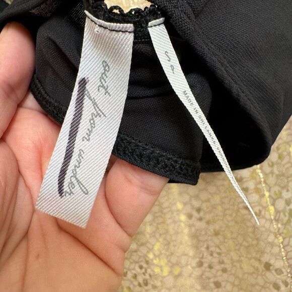 Urban Outfitters Black Out From Under Spaghetti Strap Unlined Bralette Small - Picture 4 of 6